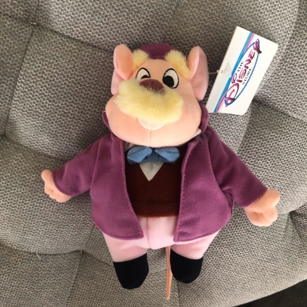 Vintage Disney The Great Mouse Detective: Dr. Dawson Mini Bean Bag figure 8”